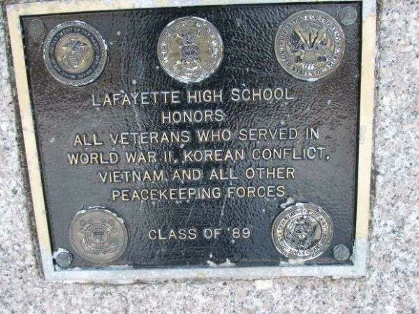 JOHN A. BOECHAT WAR MEMORIAL PLAQUE