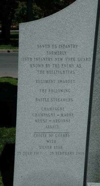 THE BATTLE OF HENRY JOHNSON WAR MEMORIAL STONE D