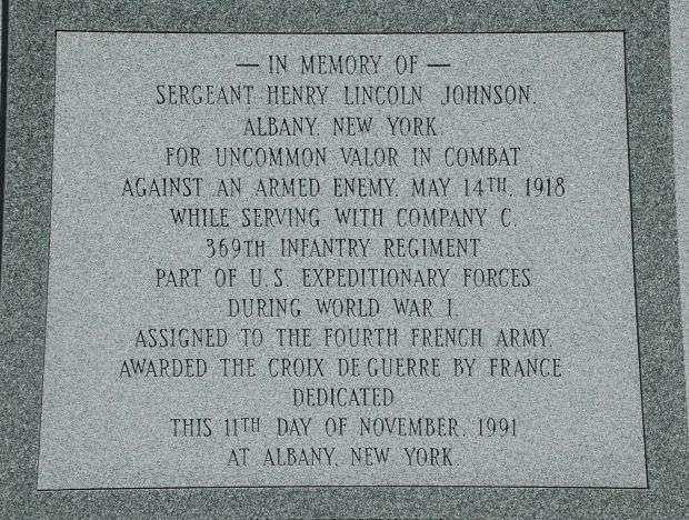 THE BATTLE OF HENRY JOHNSON WAR MEMORIAL STONE B