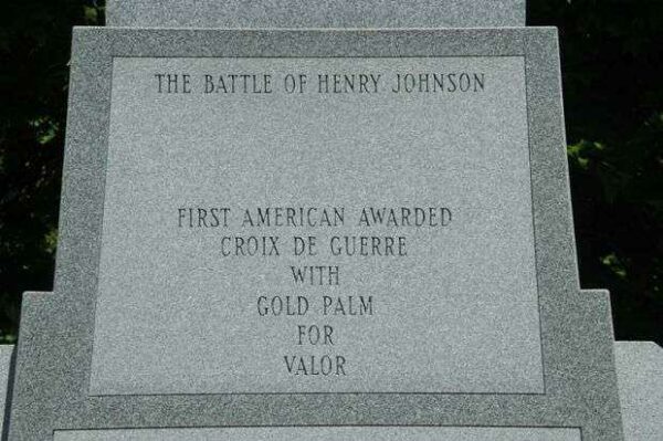 THE BATTLE OF HENRY JOHNSON WAR MEMORIAL STONE A