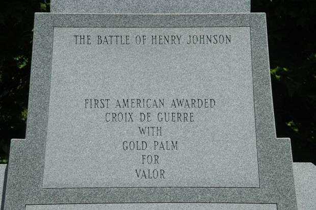 THE BATTLE OF HENRY JOHNSON WAR MEMORIAL STONE A