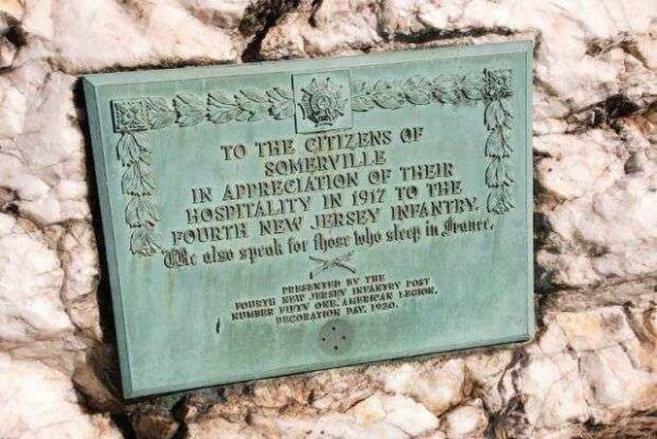 FOURTH NEW JERSEY INFANTRY APPRECIATION MEMORIAL PLAQUE