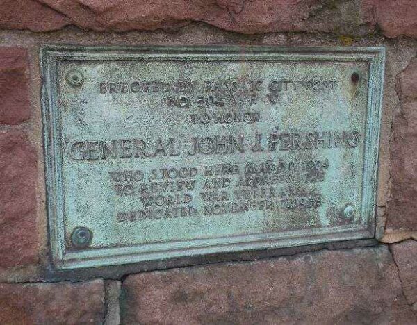 GENERAL JOHN J. PERSHING MEMORIAL PLAQUE
