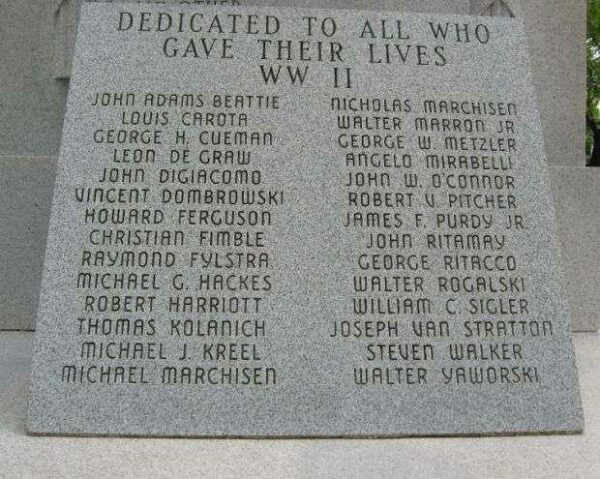 LITTLE FALLS WORLD WAR II HONOR ROLL MEMORIAL