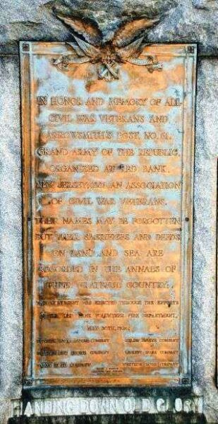 RED BANK WAR MEMORIAL PLAQUE A