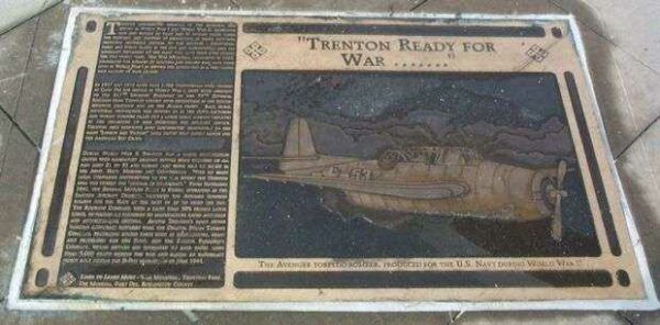 “TRENTON READY FOR WAR…” MEMORIAL PLAQUE