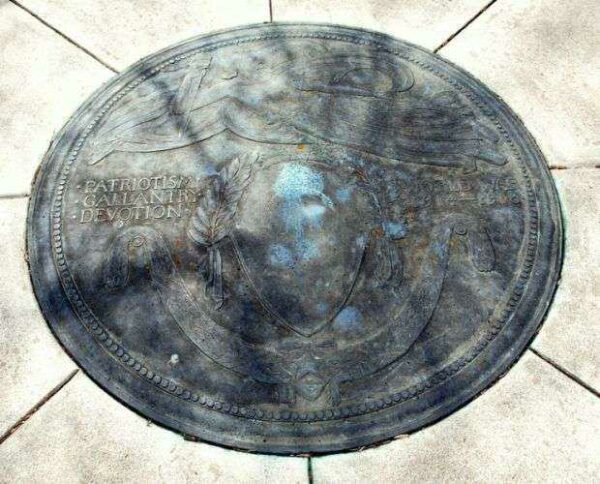 PRINCETON WAR MEMORIAL BENCH PLAQUE