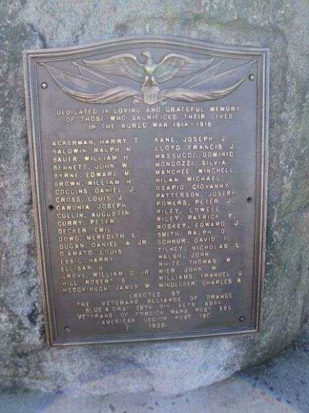 ORANGE WORLD WAR MEMORIAL