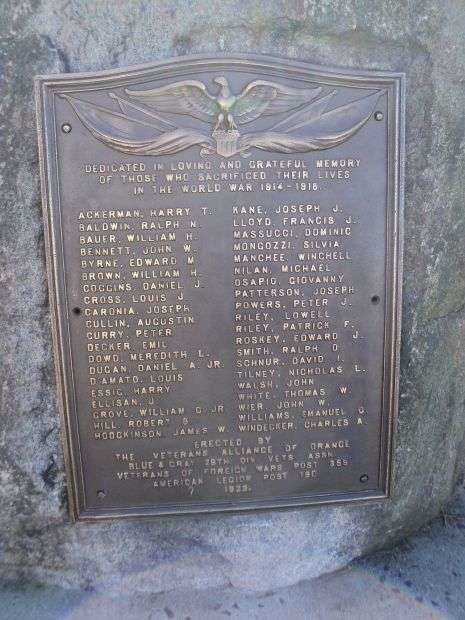 ORANGE WORLD WAR MEMORIAL