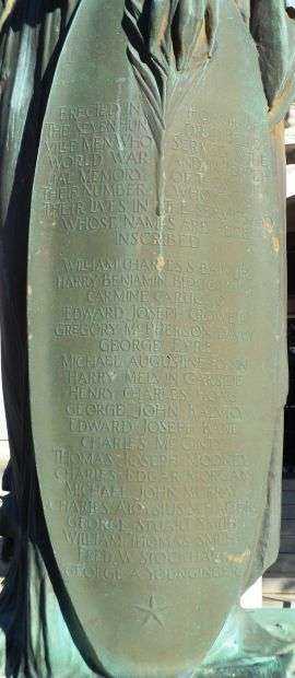 BELLEVILLE WORLD WAR VICTORY MEMORIAL PLAQUE