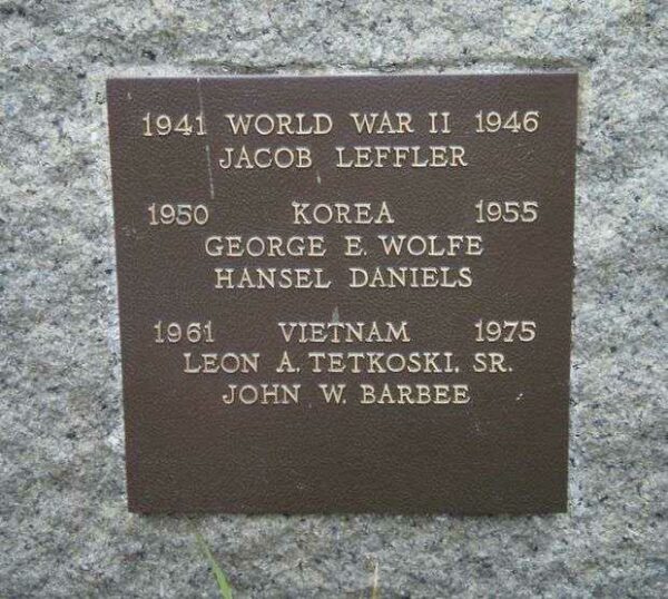 FLORENCE TOWNSHIP WAR MEMORIAL PLAQUE C