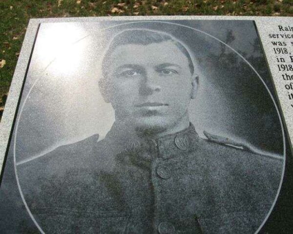 SGT. RALPH W. LESTER WAR MEMORIAL TABLET PORTRAIT