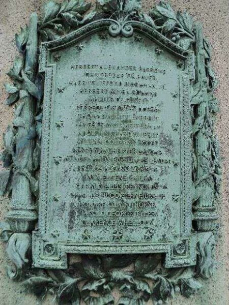 RUTHERFORD WORLD WAR I MONUMENT PLAQUE