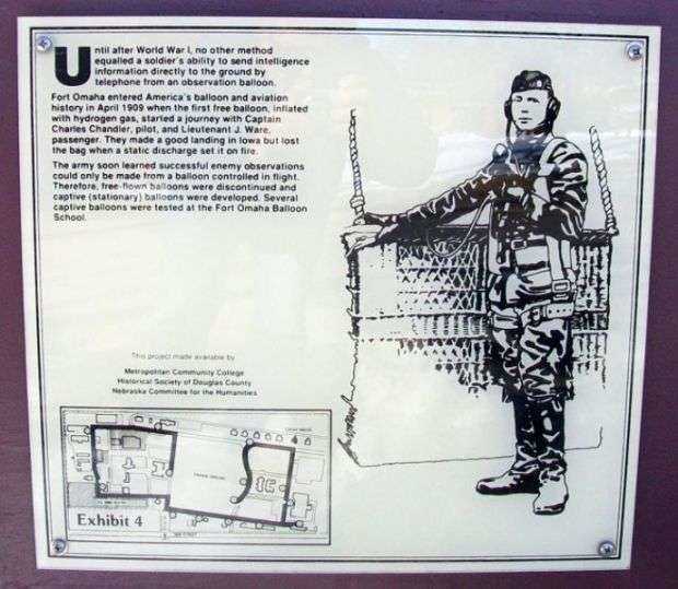 FORT OMAHA BALLOON SCHOOL MEMORIAL PANEL