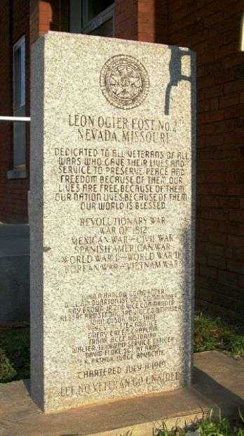 LEON OGIER POST NO. 2 WAR MEMORIAL