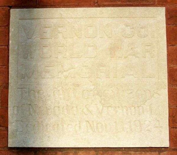 VERNON COUNTY WORLD WAR MEMORIAL BUILDING STONE A