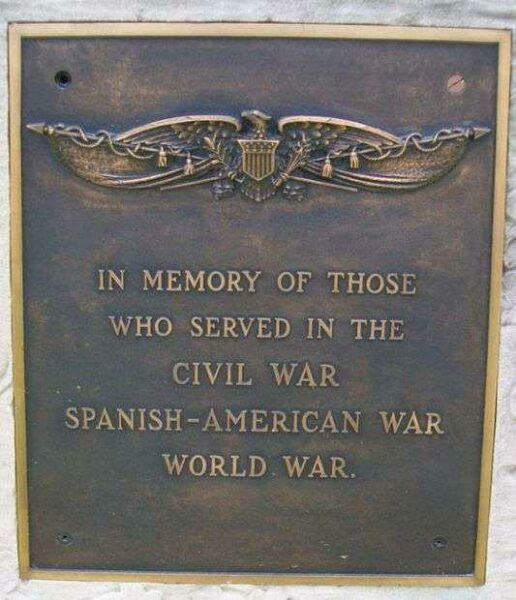 CONCORDIA VETERANS MEMORIAL PLAQUE