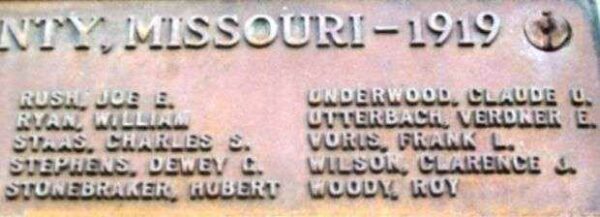 POLK COUNTY WORLD WAR HONOR ROLL MEMORIAL PLAQUE C