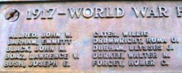 POLK COUNTY WORLD WAR HONOR ROLL MEMORIAL PLAQUE A