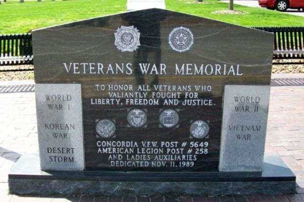 CONCORDIA VETERANS WAR MEMORIAL