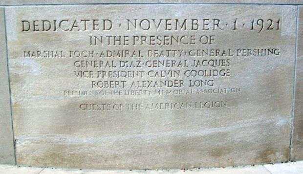 LIBERTY MEMORIAL DEDICATION STONE B