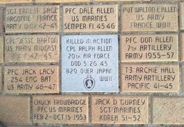 LT CHARLES GARRISON VETERANS MEMORIAL PAVERS B