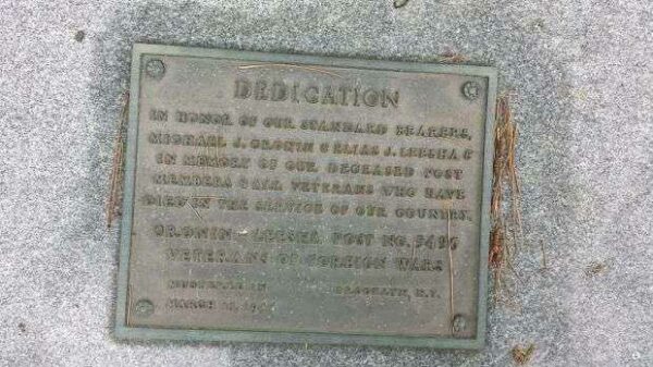 GRONIN-LEESHA POST NO. 5496 WAR MEMORIAL