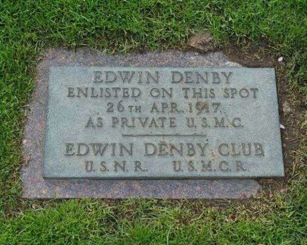 EDWIN DENBY WAR MEMORIAL TABLET