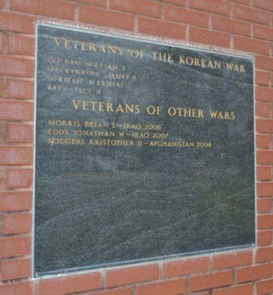 ST. JOSEPH COUNTY VETERANS MEMORIAL PLAQUE E