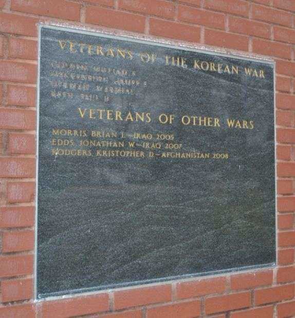 ST. JOSEPH COUNTY VETERANS MEMORIAL PLAQUE E