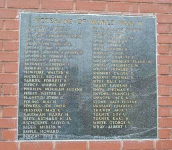 ST. JOSEPH COUNTY VETERANS MEMORIAL PLAQUE D