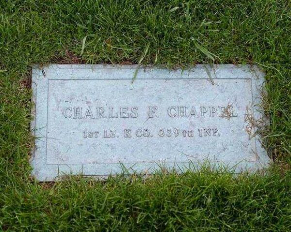 1ST LT. CHARLES F. CHAPPEL WAR MEMORIAL TABLET