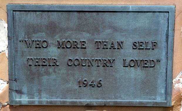 CASS COUNTY VETERANS MEMORIAL FLAGPOLE PLAQUE G