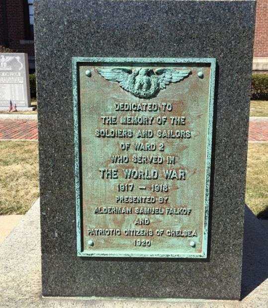 WARD 2 SOLDIERS AND SAILORS WORLD WAR MEMORIAL PLAQUE
