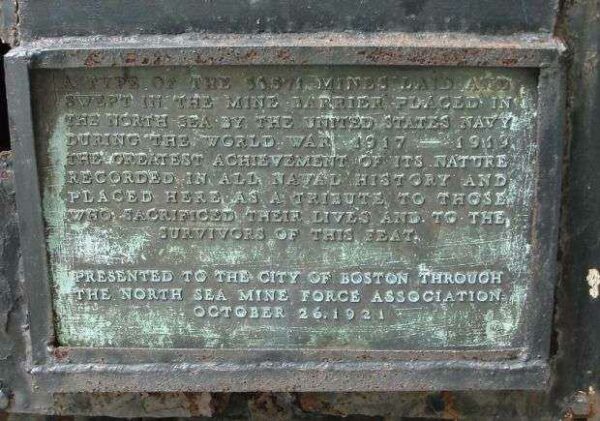 NORTH SEA MINE FORCE MEMORIAL PLAQUE