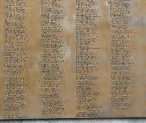 IN HONOR OF THOSE WHO FOUGHT FOR OUR COUNTRY MEMORIAL BACK PLAQUE F