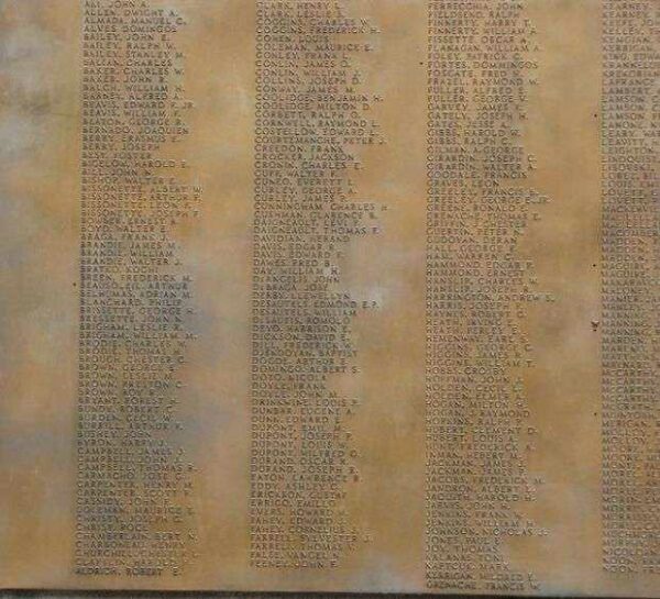 IN HONOR OF THOSE WHO FOUGHT FOR OUR COUNTRY MEMORIAL BACK PLAQUE E