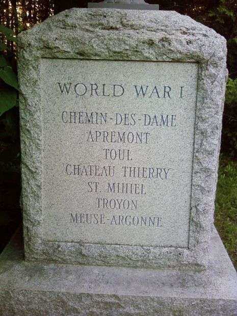 THE 104TH U.S. INFANTRY WAR MEMORIAL STONE A