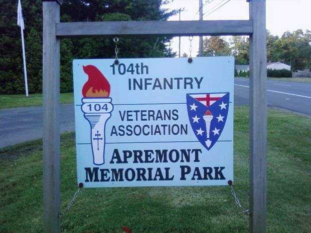 APREMONT MEMORIAL PARK ENTRANCE MARKER