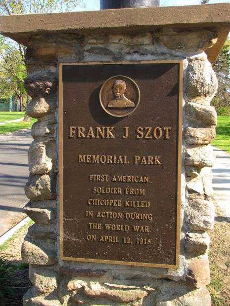 FRANK J SZOT MEMORIAL PARK PLAQUE