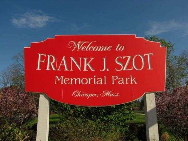 FRANK J. SZOT MEMORIAL PARK ENTRANCE MARKER