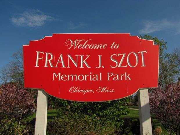 FRANK J. SZOT MEMORIAL PARK ENTRANCE MARKER