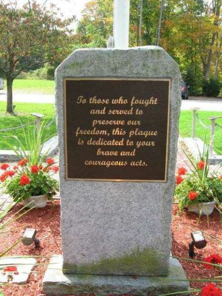 NEW FAIRFIELD VETERANS MEMORIAL FRONT