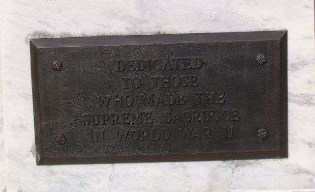 CECIL COUNTY WORLD WAR I MONUMENT PLAQUE A