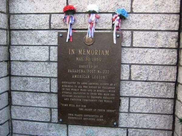 AMERICAN LEGION POST NO. 277 WAR MEMORIAL PLAQUE
