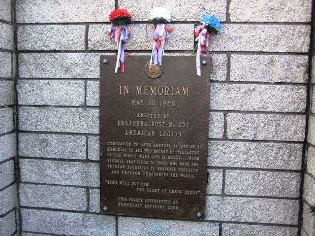 AMERICAN LEGION POST NO. 277 WAR MEMORIAL PLAQUE