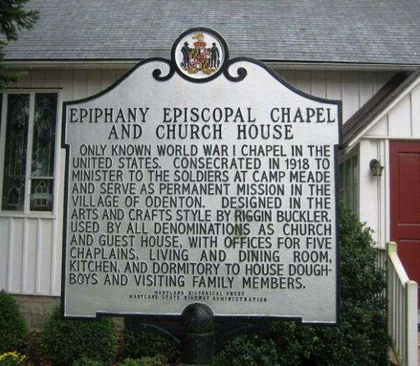 EPIPHANY EPISCOPAL CHAPEL AND CHURCH HOUSE MEMORIAL MARKER