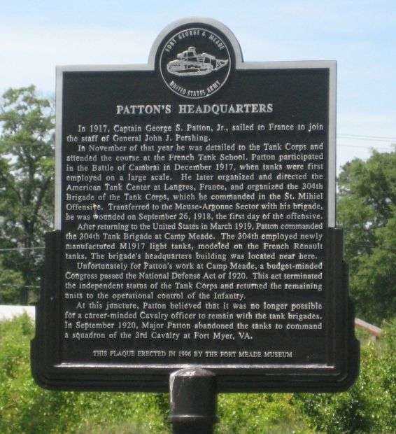 PATTON’S HEADQUARTERS WAR MEMORIAL MARKER