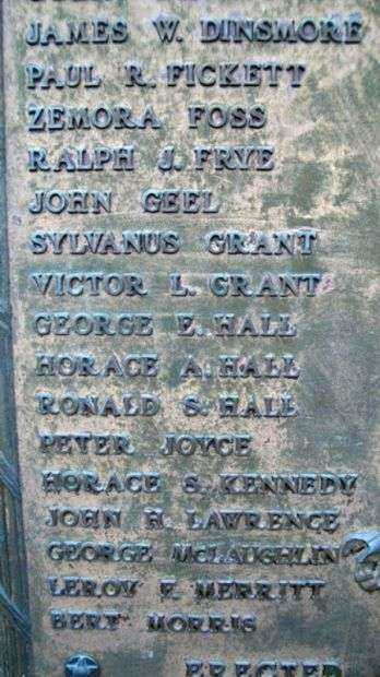 HARRINGTON WORLD WAR MEMORIAL PLAQUE B