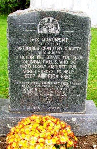GREENWOOD CEMETERY SOCIETY VETERANS MEMORIAL